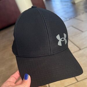 Under Armour Black and Gray Logo Cap